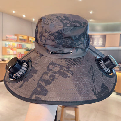 Solar Breeze Pro Solar USB Double Fan Cooling Hat