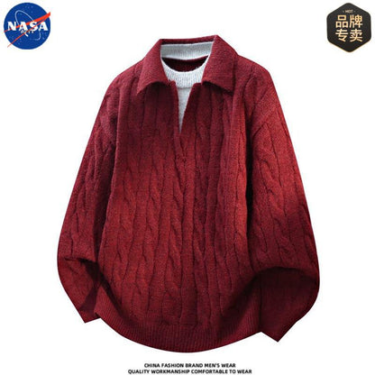 NASA Voyager Elite Polo Knit Sweater