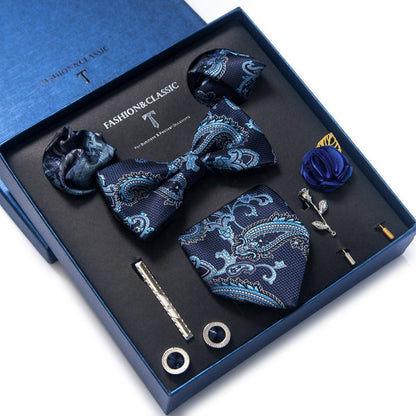 Spot tie set, bow tie, 8 piece set men's accessories