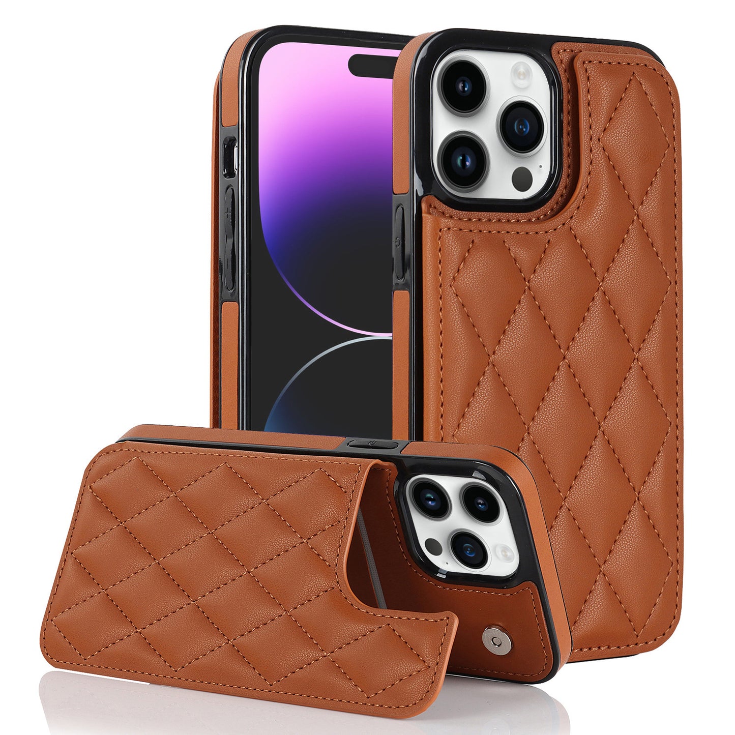 Aroma Buckle Sheep skin Series  Double-Buckle Fragrance Case for iPhone