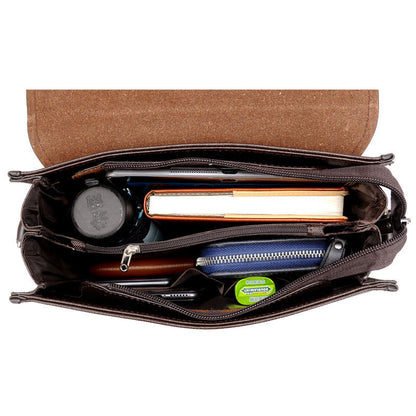 Genuine Leather Texture Shoulder Bag