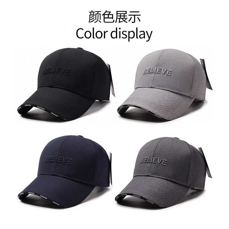 Men's Embroidered Baseball Cap - Versatile Four Seasons Sports Hat