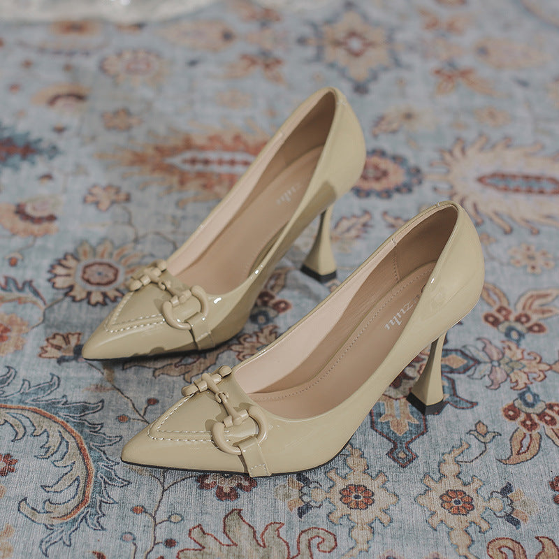Paris Élite Patent Horse bit Stiletto Pumps