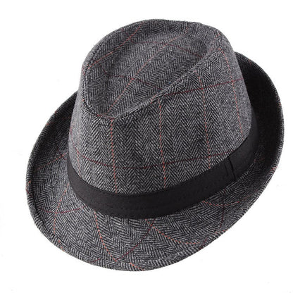 Autumn Plaid Flannel Jazz Hat