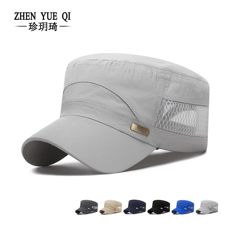 Men's Summer Sunshade: Korean Mesh Flat Cap