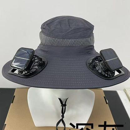 Solar Breeze Pro Solar USB Double Fan Cooling Hat