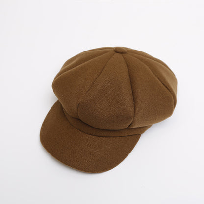 Woolen Octagonal Women's Beret  British Retro Autumn/Winter, Japanese Style