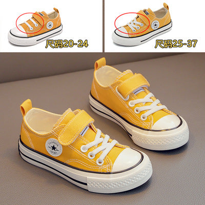 2025 trendy white high-top canvas shoes for babies