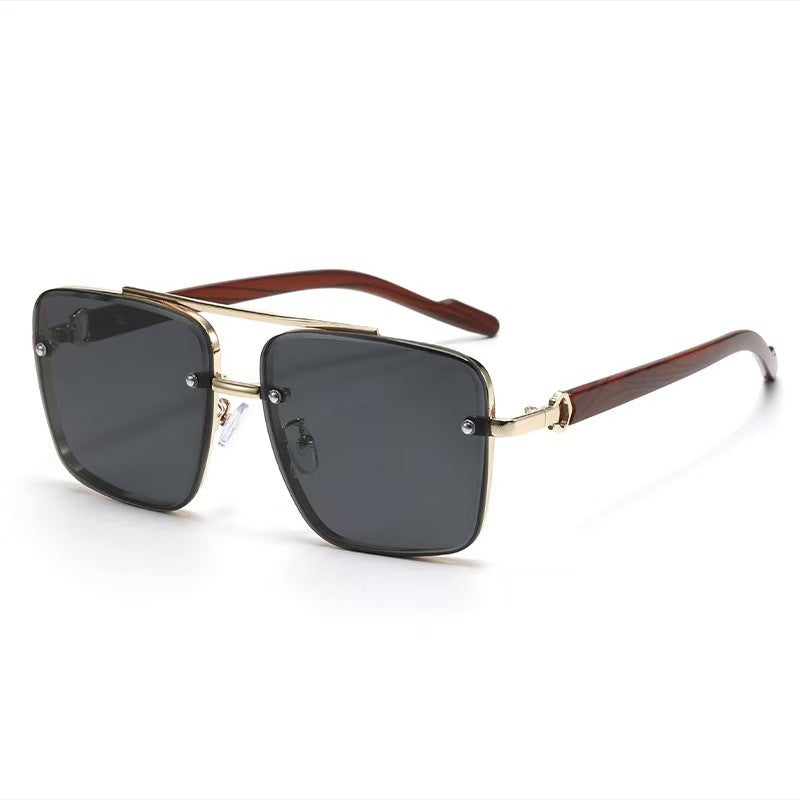 Metal Square Frame high-end  Sunglasses