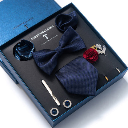 Spot tie set, bow tie, 8 piece set men's accessories