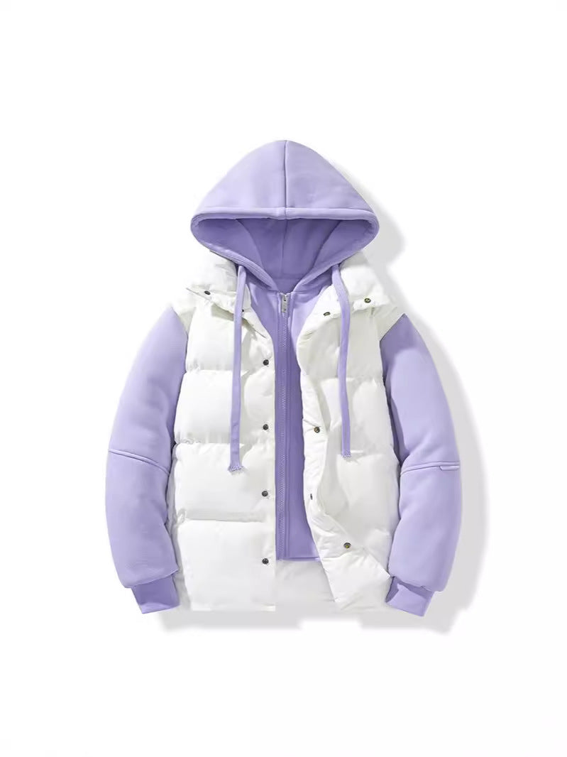 Winter New Couple Hooded Cotton Jacket