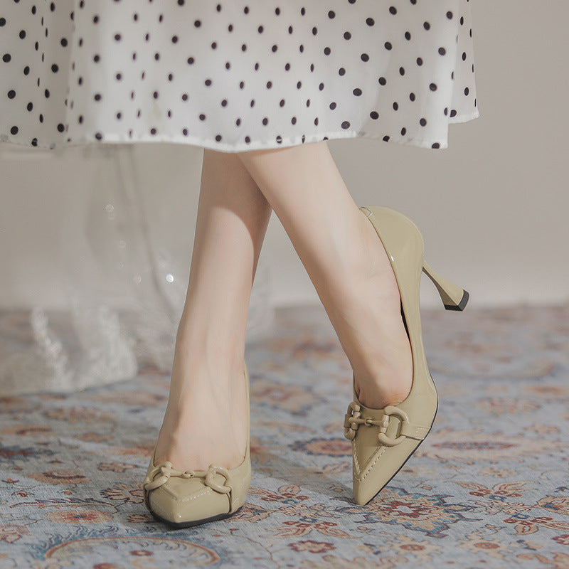 Paris Élite Patent Horse bit Stiletto Pumps