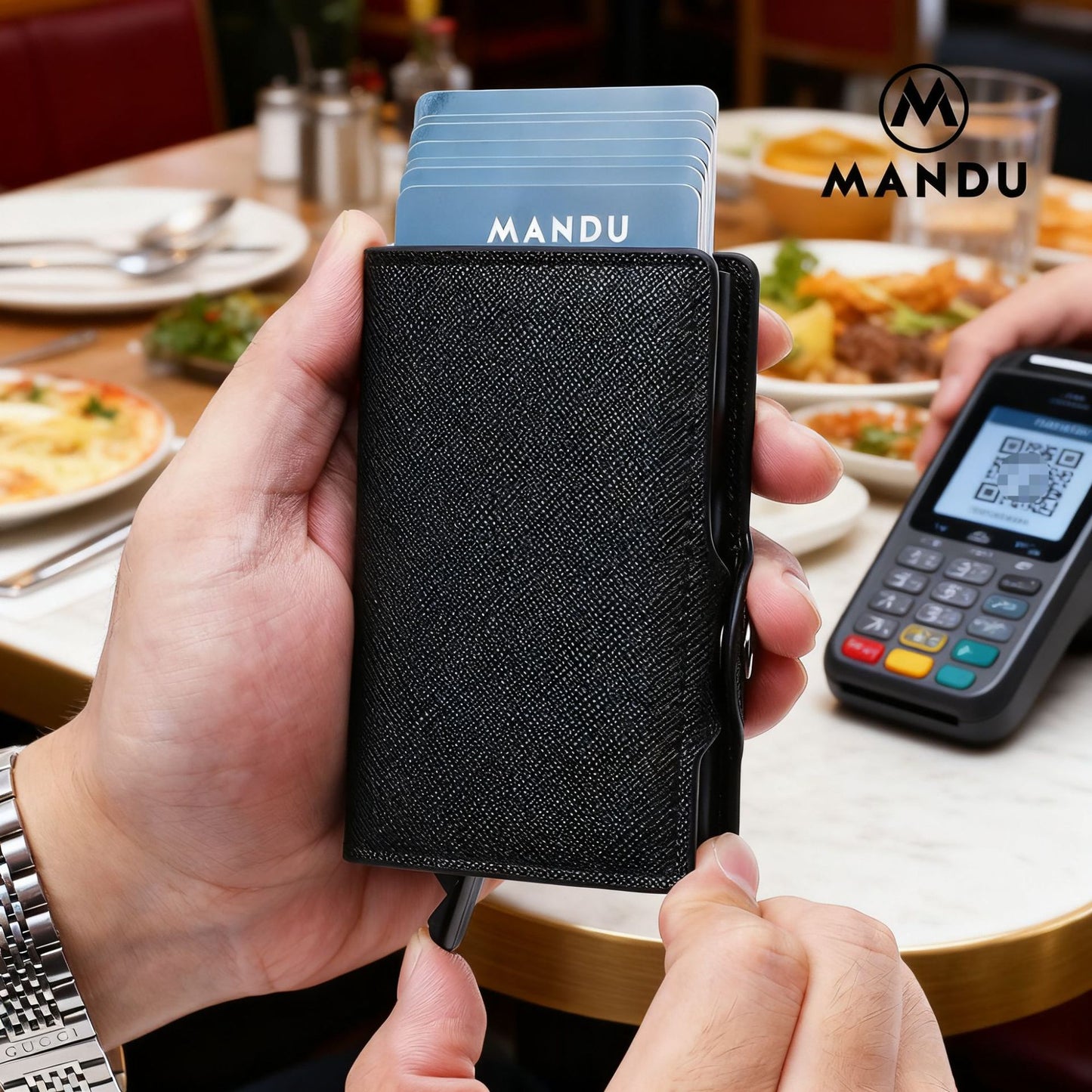 Ultra-Light Multi-Card Aluminum Case with PU Finish