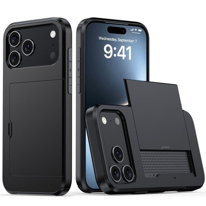 2-in-1 Anti-Drop Wallet Case for iPhone 17 / iPhone 16 / iPhone 15 Pro