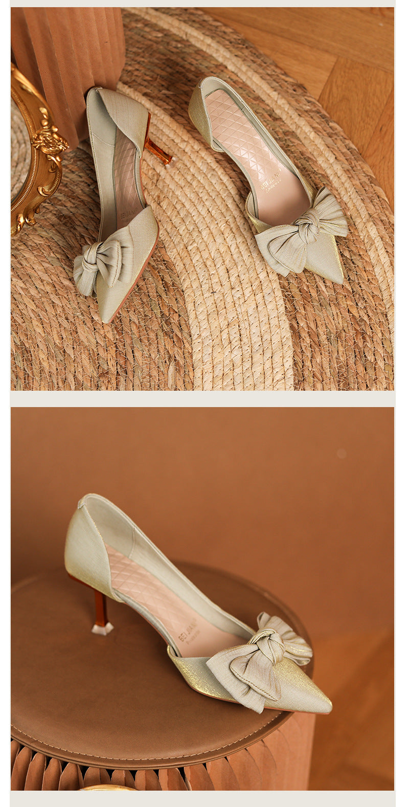 Deluna Red Satin Wedding Heels