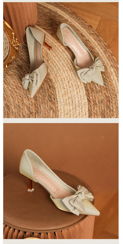 Deluna Red Satin Wedding Heels