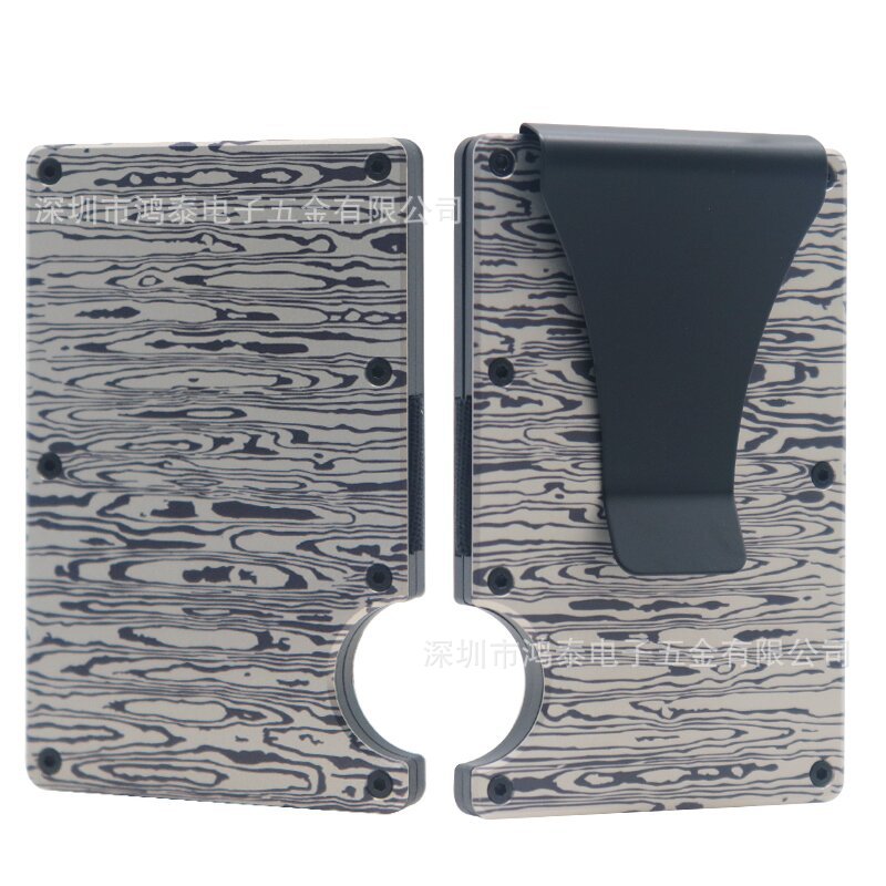 Carbon Fiber Metal Card Holder Wallet  RFID Anti-Theft