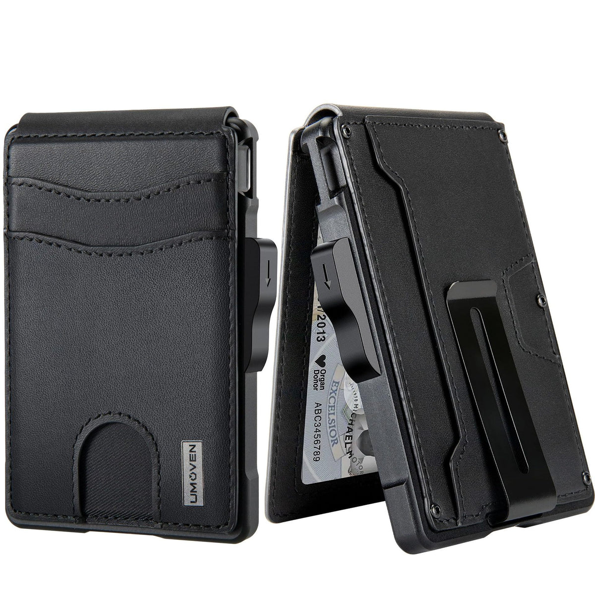 Men's carbon fiber AirTag wallet
