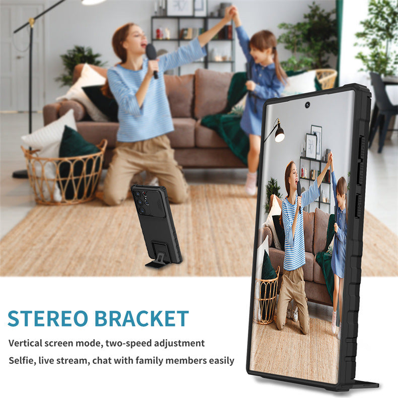 Protective Case with Kickstand – Compatible with Samsung