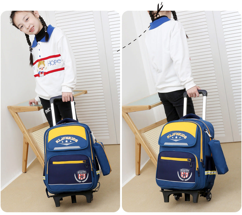 British-Style Primary School Trolley Bag