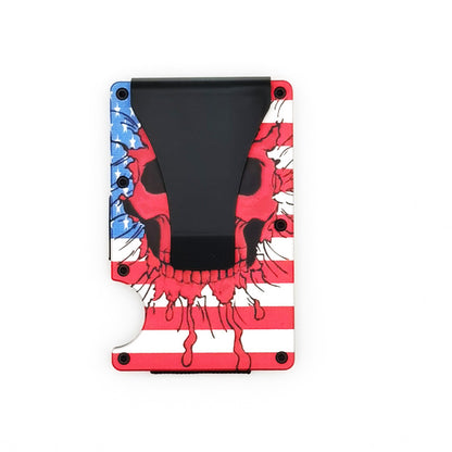 Carbon Fiber Metal Card Holder Wallet  RFID Anti-Theft