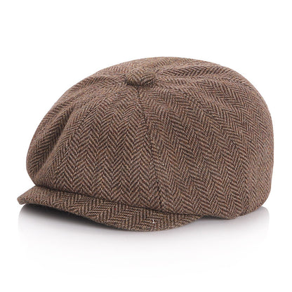 Autumn/winter berets for children and adults, including baby newsboy caps and unisex forward hats.
