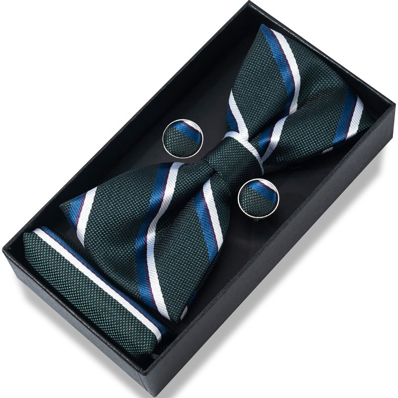 Striped Bow Tie Gift Set
