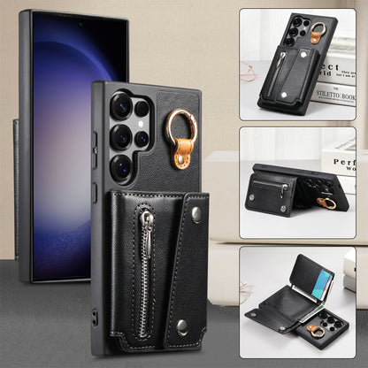 Samsung S25Ultra wallet phone case metal plating