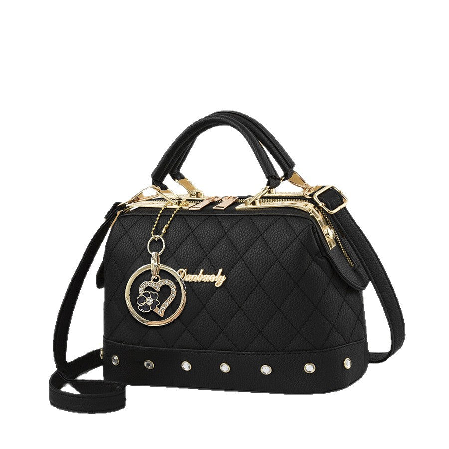 Chic European-Style Quilted Crossbody Bag