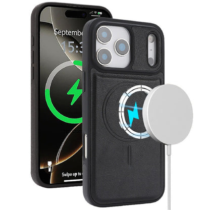 Mag Flock Tri-Fold Series  Wireless Charging & Card Wallet Case for iPhone 17