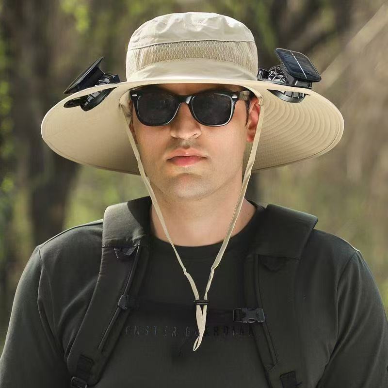 Solar Breeze Pro Solar USB Double Fan Cooling Hat