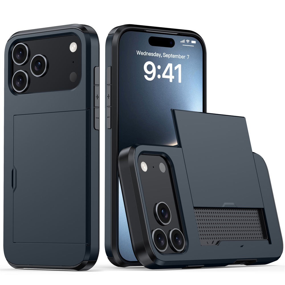 2-in-1 Anti-Drop Wallet Case for iPhone 17 / iPhone 16 / iPhone 15 Pro