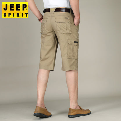 Summer Trail Urban Flex Multi-Pocket Cropped Cargo Shorts