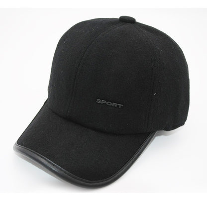 Autumn/Winter Men's Korean Baseball Cap: Large Brim, Casual, Trendy, and Versatile