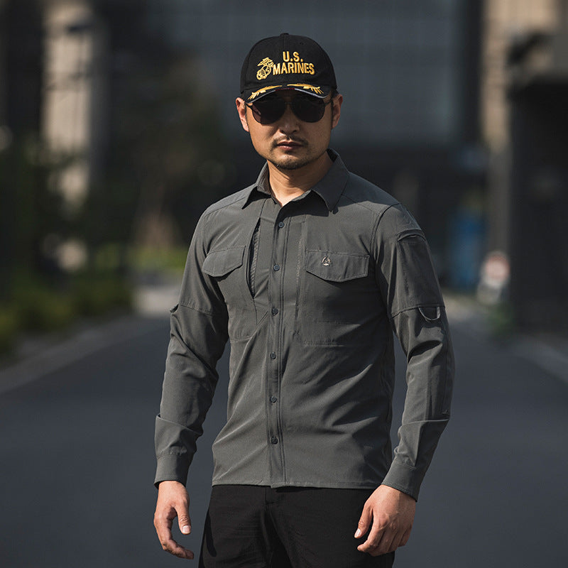 Men's Quick-Dry Tactical Long-Sleeve Shirt
