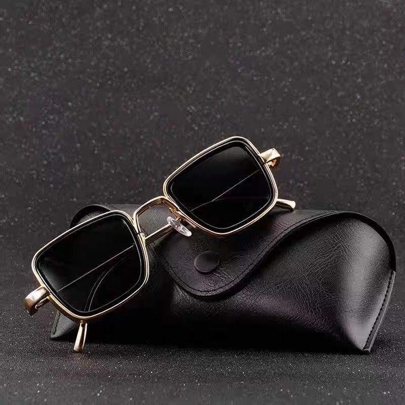 Retro Thick Rim Metal Trend Men's Sunglasses