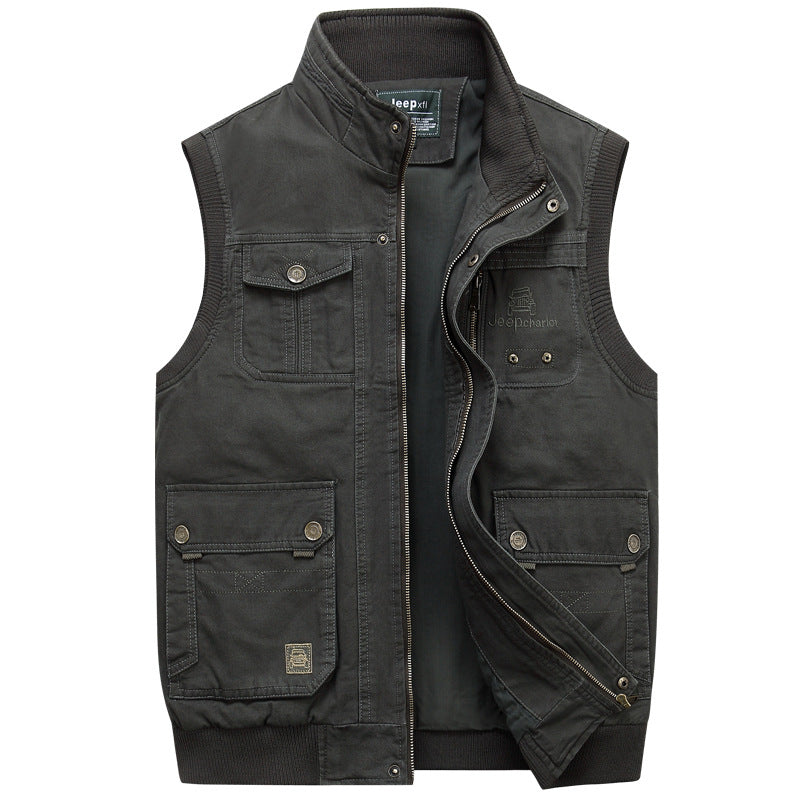 Gidink Men's Outdoor Multi-Pocket Vest.