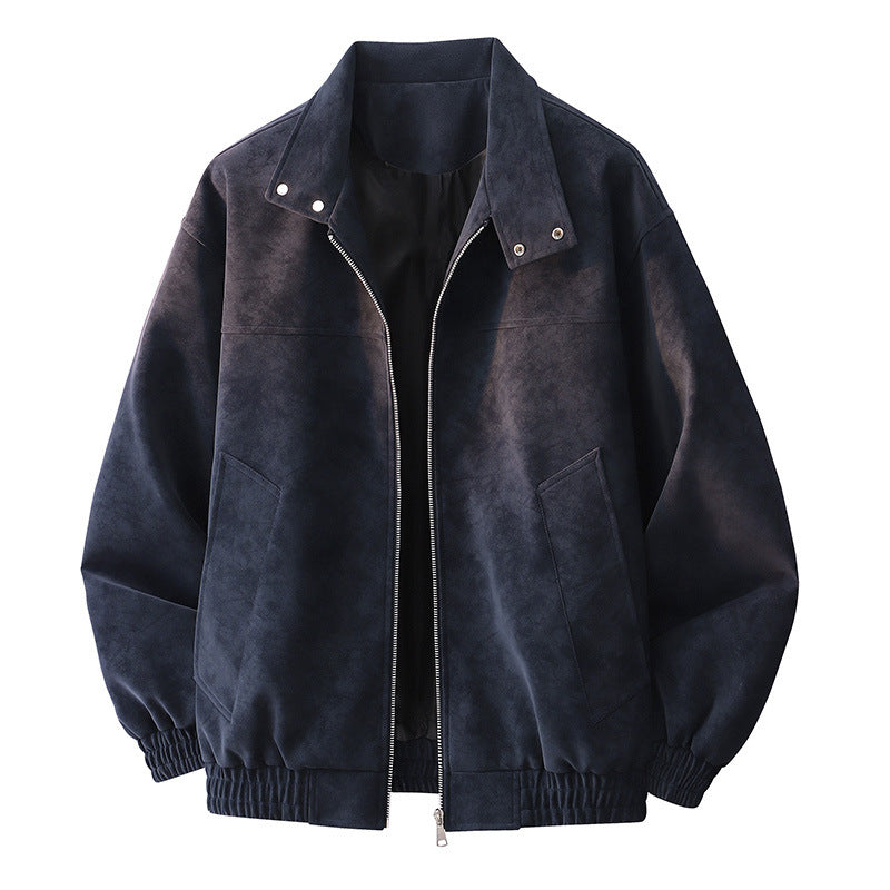 Iron Rider Retro Lapel Leather Jacket