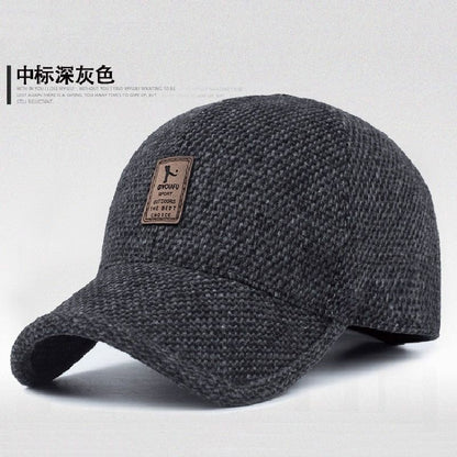 Autumn/Winter Men's Korean Baseball Cap: Large Brim, Casual, Trendy, and Versatile