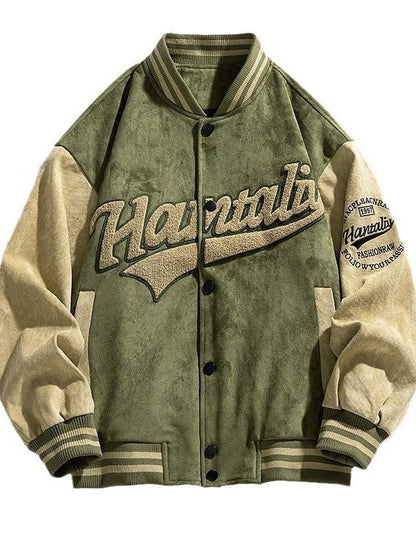 NASA Suede Vintage Bomber Baseball Jacket