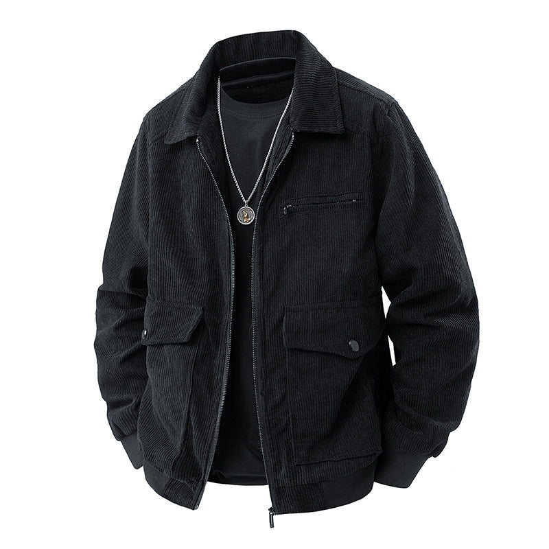 Men's corduroy spring jacket.