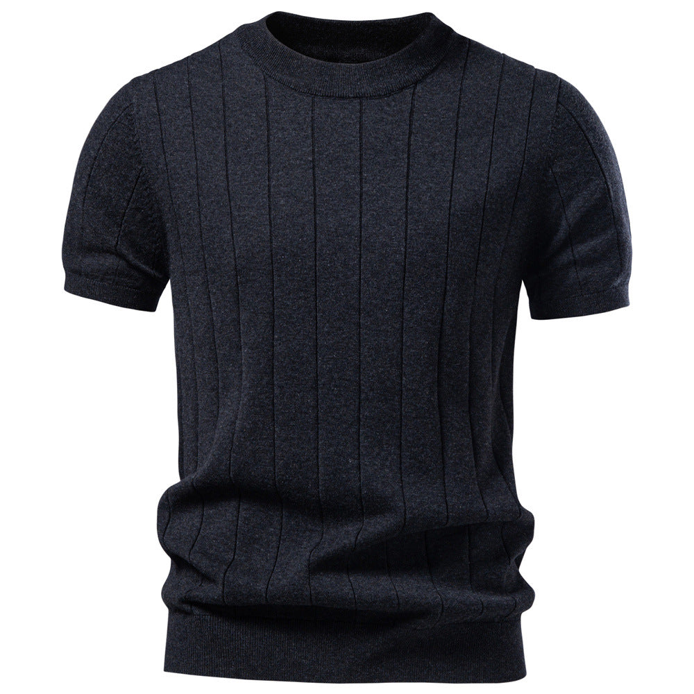 Men's premium Euro cotton/wool crew-neck sweater