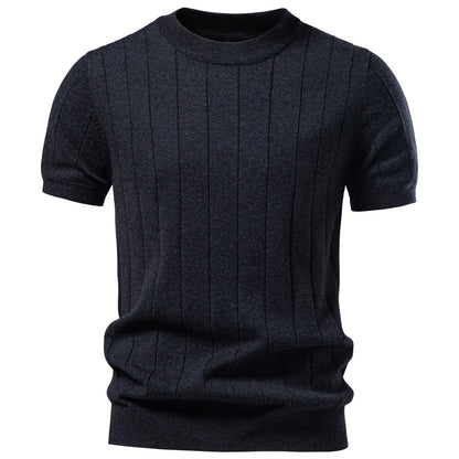Men's premium Euro cotton/wool crew-neck sweater