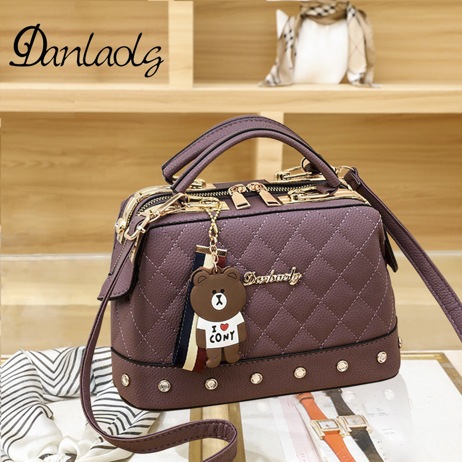 Chic European-Style Quilted Crossbody Bag