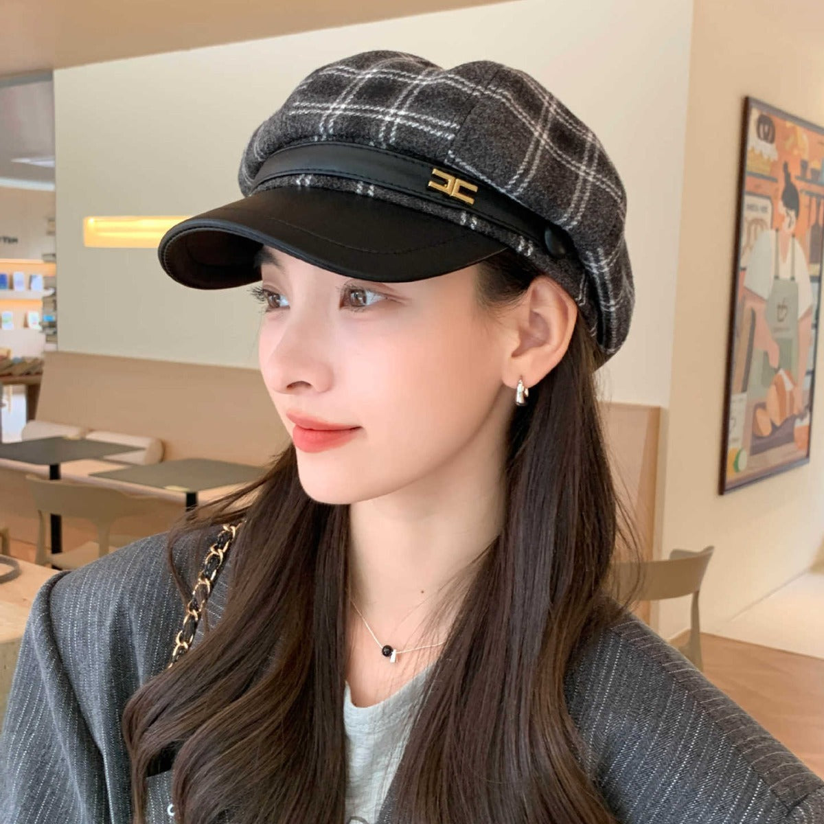 Kyoto Retro Octagonal Beret Hat