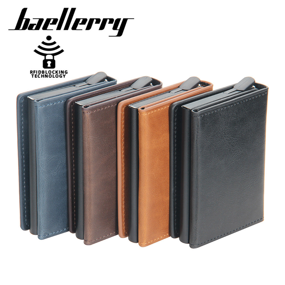 Baellerry new men's card holder aluminum case