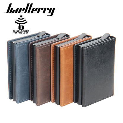 Baellerry new men's card holder aluminum case