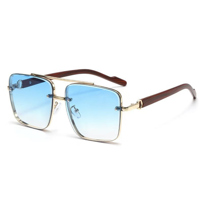 Metal Square Frame high-end  Sunglasses