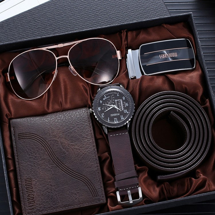 Executive Classic Men's Quartz Gift Bundle