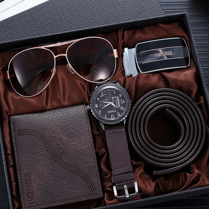 Executive Classic Men's Quartz Gift Bundle